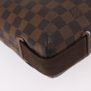 LOUIS VUITTON Damier Ebene Brooklyn MM Shoulder Bag N51211 LV Auth 184412-16