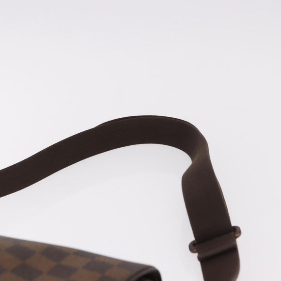 LOUIS VUITTON Damier Ebene Brooklyn MM Shoulder Bag N51211 LV Auth 184412