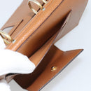 BVLGARI Day Planner Cover Leather Brown Gold Auth 184414-22