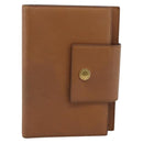 BVLGARI Agenda-omslag Leer Bruin Goud Authentiek 184414-13
