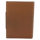 BVLGARI Agenda-omslag Leer Bruin Goud Authentiek 184414-2