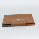 BVLGARI Day Planner Cover Leather Brown Gold Auth 184414-3