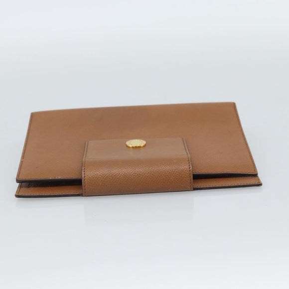 BVLGARI Agenda-omslag Leer Bruin Goud Authentiek 184414