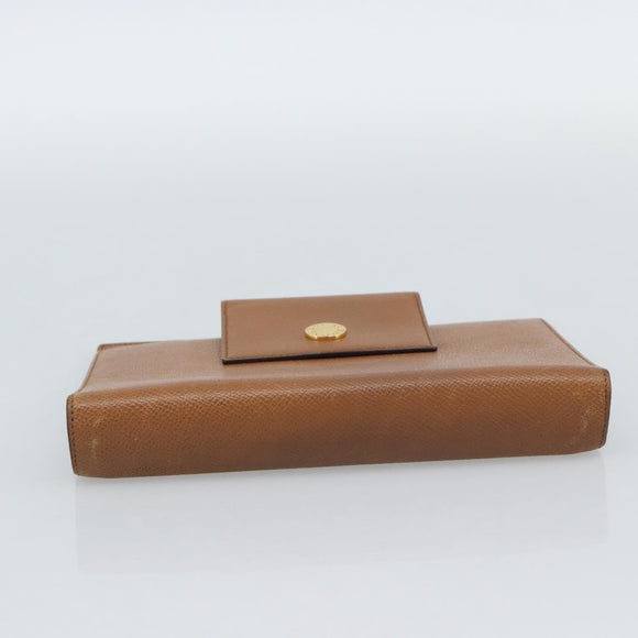 BVLGARI Agenda-omslag Leer Bruin Goud Authentiek 184414