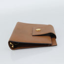 BVLGARI Day Planner Cover Leather Brown Gold Auth 184414-6