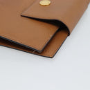BVLGARI Agenda-omslag Leer Bruin Goud Authentiek 184414-7