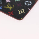 LOUIS VUITTON Monogram Multicolor Etui Spiegel Zwart M92651 LV Auth 184415V-15