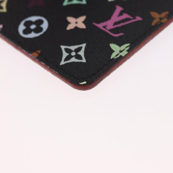 LOUIS VUITTON Monogram Multicolor Etui Spiegel Zwart M92651 LV Auth 184415V