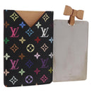 LOUIS VUITTON Monogram Multicolor Etui Spiegel Zwart M92651 LV Auth 184415V-1