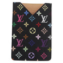 LOUIS VUITTON Monogram Multicolor Etui Spiegel Zwart M92651 LV Auth 184415V-13