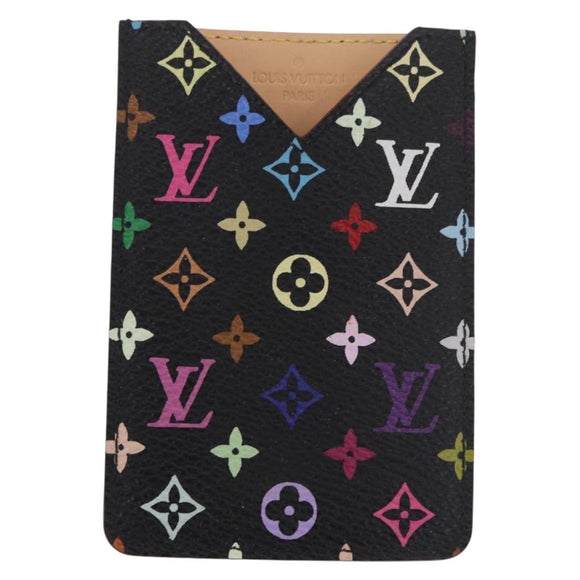 LOUIS VUITTON Monogram Multicolor Etui Spiegel Zwart M92651 LV Auth 184415V