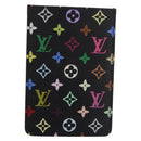 LOUIS VUITTON Monogram Multicolor Etui Spiegel Zwart M92651 LV Auth 184415V-2