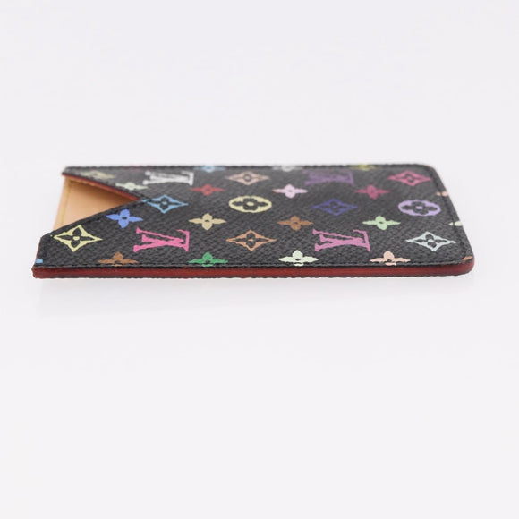 LOUIS VUITTON Monogram Multicolor Etui Spiegel Zwart M92651 LV Auth 184415V