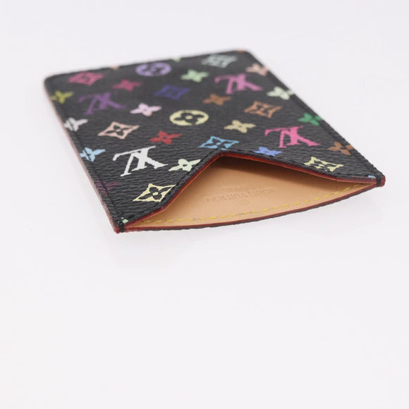 LOUIS VUITTON Monogram Multicolor Etui Spiegel Zwart M92651 LV Auth 184415V