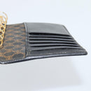 CELINE Macadam Canvas Day Planner Cover PVC Leather Black Gold Auth 184416-19