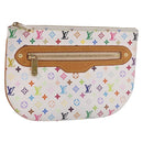 LOUIS VUITTON Monogram Multicolor Pochette GM Pouch White M60027 LV Auth 184418A-1
