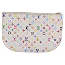 LOUIS VUITTON Monogram Multicolor Pochette GM Pouch White M60027 LV Auth 184418A-2