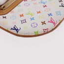 LOUIS VUITTON Monogram Multicolor Pochette GM Pouch White M60027 LV Auth 184418A-7
