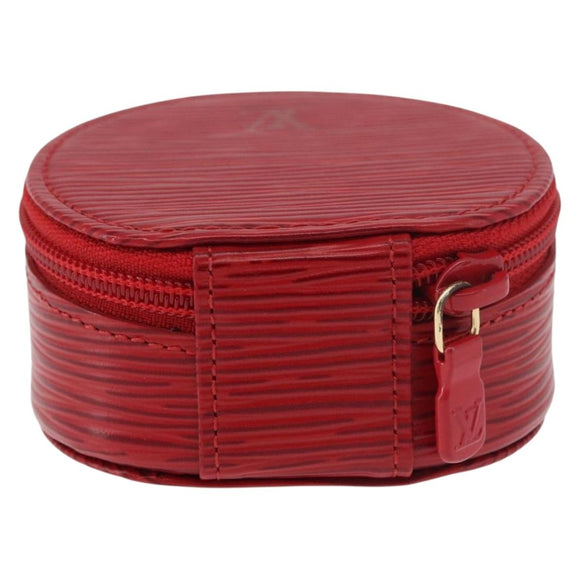 LOUIS VUITTON Epi Ecrin bijou 8 Jewelry Box Red M48227 LV Auth 184419V