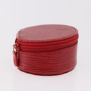 LOUIS VUITTON Epi Ecrin bijou 8 Jewelry Box Red M48227 LV Auth 184419V-4
