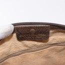 GUCCI GG Supreme Web Sherry Line Handtas PVC Beige Goud Rood Auth 184430-16