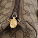 GUCCI GG Supreme Hand Bag PVC Beige Gold 000 58 0093 Auth 184431-17