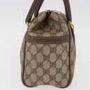 GUCCI GG Supreme Hand Bag PVC Beige Gold 000 58 0093 Auth 184431-4