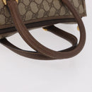GUCCI GG Supreme Hand Bag PVC Beige Gold 000 58 0093 Auth 184431-7