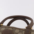 GUCCI GG Supreme Hand Bag PVC Beige Gold 000 58 0093 Auth 184431-8