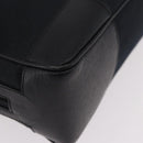 GUCCI Hand Bag Canvas Black Gold Auth 184433-10
