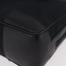GUCCI Hand Bag Canvas Black Gold Auth 184433-13
