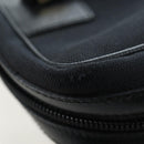GUCCI Hand Bag Canvas Black Gold Auth 184433-24
