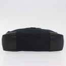 GUCCI Hand Bag Canvas Black Gold Auth 184433-9