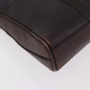 PRADA Shoulder Bag Leather Navy Silver Auth 184434-16
