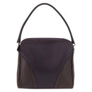 PRADA Shoulder Bag Leather Navy Silver Auth 184434-13