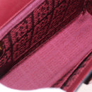 CARTIER Must Line Hand Bag Leather Bordeaux Gold Auth 184437A-18