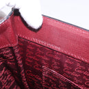 CARTIER Must Line Hand Bag Leather Bordeaux Gold Auth 184437A-23