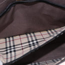 BURBERRY Hand Bag Leather Black Gold Auth 184438-21