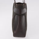 GUCCI GG Canvas Hand Bag Dark Brown Silver 73984 Auth 184439-5