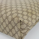 GUCCI GG Supreme Web Sherry Line Tote Bag PVC Beige Red 40 02 003 Auth 184449-15