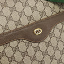 GUCCI GG Supreme Web Sherry Line Tote Bag PVC Beige Red 40 02 003 Auth 184449-17