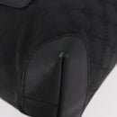 GUCCI GG Canvas Hand Bag Black Silver 28893 Auth 184450-10