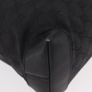 GUCCI GG Canvas Hand Bag Black Silver 28893 Auth 184450-12