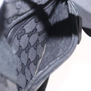 GUCCI GG Canvas Hand Bag Black Silver 28893 Auth 184450-23