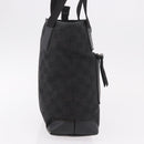 GUCCI GG Canvas Hand Bag Black Silver 28893 Auth 184450-5