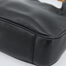 GUCCI Bamboo Handtasche Leder 2-Wege Schwarz Gold 001 1638 2615 Auth 184452-12