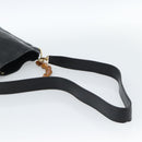 GUCCI Bamboo Handtasche Leder 2-Wege Schwarz Gold 001 1638 2615 Auth 184452-9