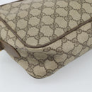 GUCCI GG Supreme Web Sherry Line Bag PVC Beige Gold 904 02 049 Auth 184454-13