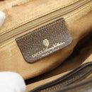 GUCCI GG Supreme Web Sherry Line Bag PVC Beige Gold 904 02 049 Auth 184454-15