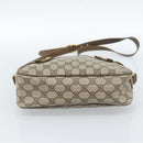 GUCCI GG Supreme Web Sherry Line Bag PVC Beige Gold 904 02 049 Auth 184454-9